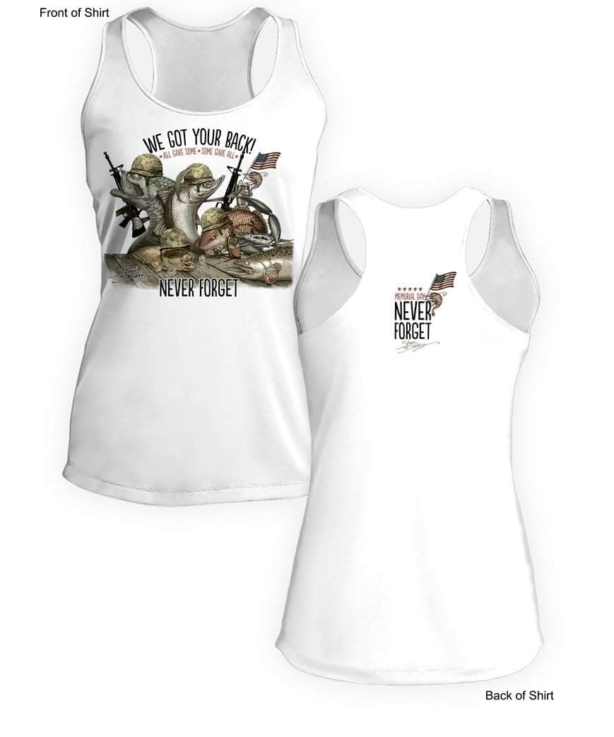 Memorial Day "Last Call"- Ladies Racerback Tank-100% Polyester